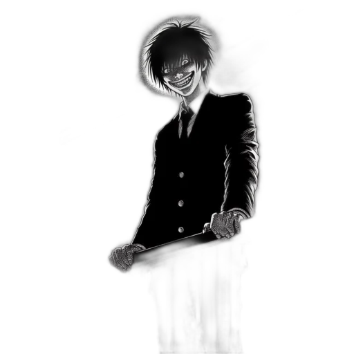 staff, jacket, face, robot, cartoon, comic book art, concept art, photorealistic transparent PNG cut-out
