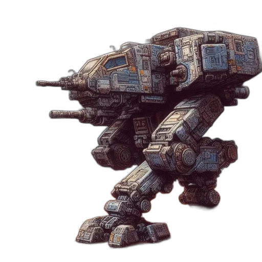 robot, weapon, dragon, creature, concept art, 3d render, fantasy art, pixel art transparent PNG cut-out
