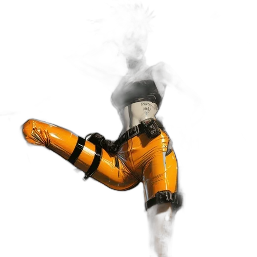 robot, staff, weapon, mask, concept art, 3d render, cyberpunk, photorealistic transparent PNG cut-out
