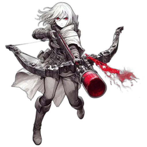 weapon, sword, staff, concept art, fantasy art, pixel art, anime, monochrome transparent PNG cut-out