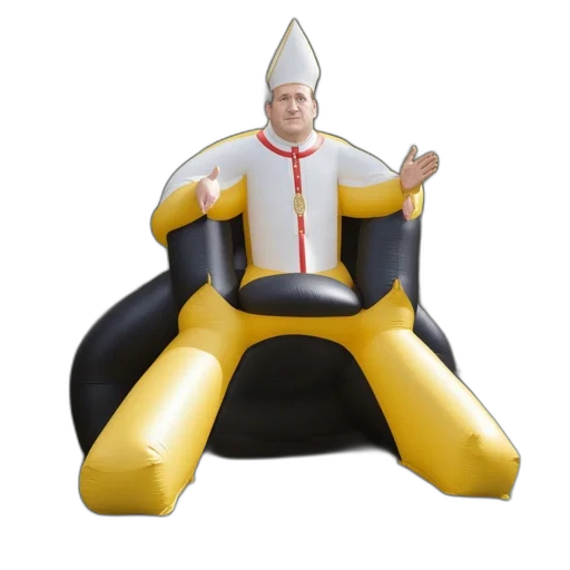 crown, hat, furniture, creature, 3d render, concept art, inflatable, figure transparent PNG cut-out