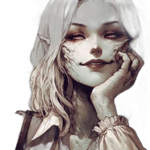 face, mask, jewelry, staff, fantasy art, concept art, photorealistic, comic book art transparent PNG cut-out