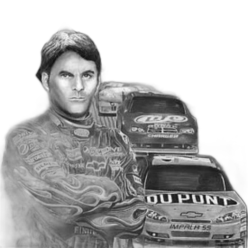 photorealistic, cartoon, pencil sketch, concept art, black-and-white, drawing, race, car transparent PNG cut-out