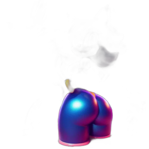 robot, mask, staff, weapon, 3d render, concept art, vaporwave, photorealistic transparent PNG cut-out