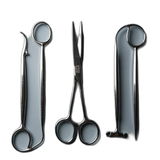 staff, jewelry, weapon, set, surgical, instruments, including, scissors transparent PNG cut-out