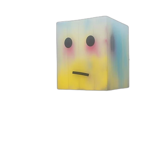 robot, face, mask, creature, 3d render, vaporwave, pixel art, concept art transparent PNG cut-out