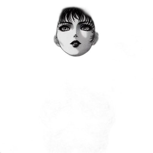 face, mask, creature, hat, photorealistic, concept art, pencil sketch, comic book art transparent PNG cut-out