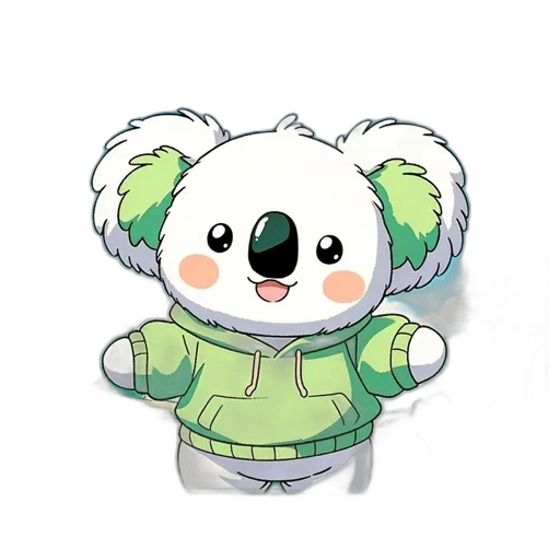 jacket, staff, creature, animal, cartoon, pixel art, concept art, anime transparent PNG cut-out