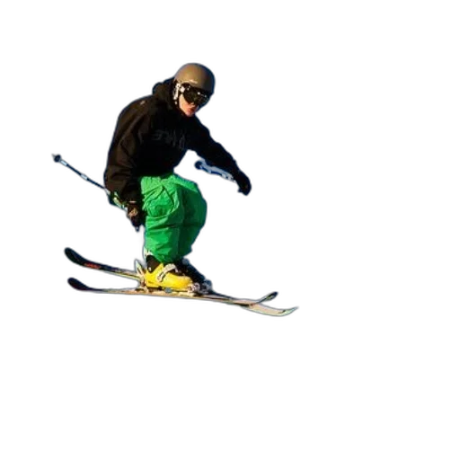 animal, staff, jacket, photorealistic, 3d render, concept art, cartoon, skier transparent PNG cut-out