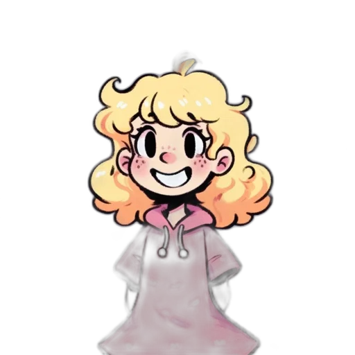 dress, staff, hair, creature, pixel art, cartoon, watercolor, concept art transparent PNG cut-out