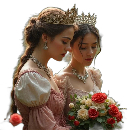 crown, jewelry, photorealistic, oil painting, fantasy art, concept art, queen, mother transparent PNG cut-out