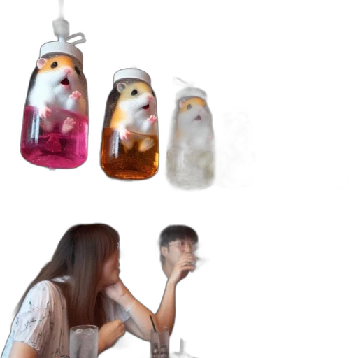bottle, concept art, photorealistic, oil painting, watercolor, outer space, forest, fire transparent PNG cut-out