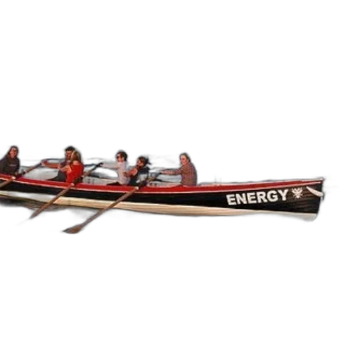 group, people, rowing, boat, named, energy, calm, waters transparent PNG cut-out