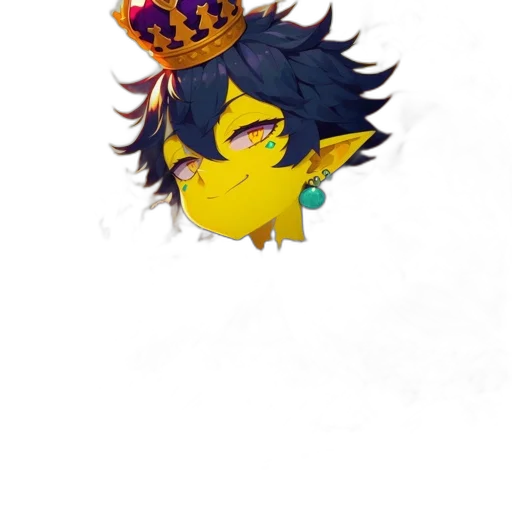 hat, crown, mask, staff, pixel art, concept art, fantasy art, 3d render transparent PNG cut-out