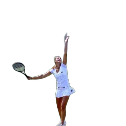 staff, dress, 3d render, photorealistic, female, tennis, player, white transparent PNG cut-out