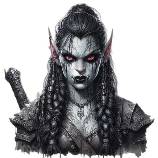 face, dragon, fantasy art, concept art, pixel art, comic book art, dark, pale-skinned transparent PNG cut-out