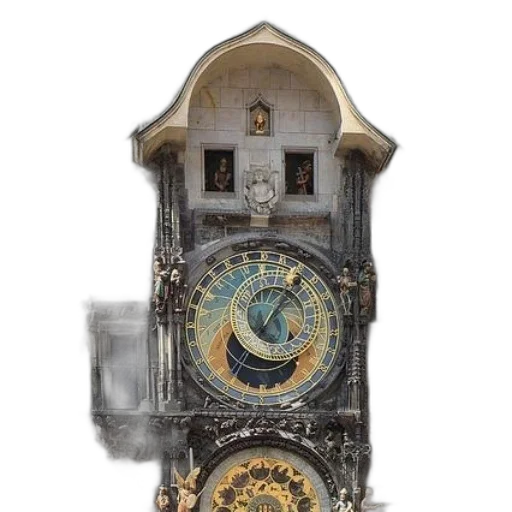 jewelry, building, concept art, 3d render, fantasy art, photorealistic, astronomical, clock transparent PNG cut-out