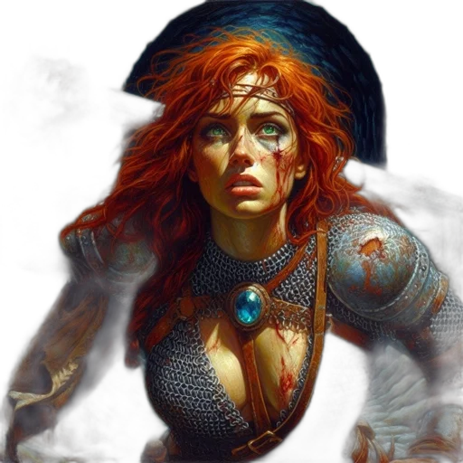 sword, face, fantasy art, concept art, comic book art, photorealistic, golden, red transparent PNG cut-out