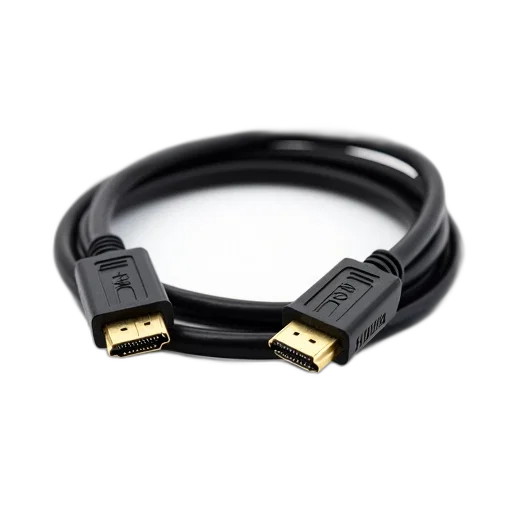 jewelry, crown, coiled, black, hdmi, cable, gold, connectors transparent PNG cut-out