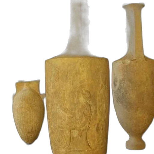 bottle, jewelry, 3d render, golden, three, ancient, clay, vases transparent PNG cut-out