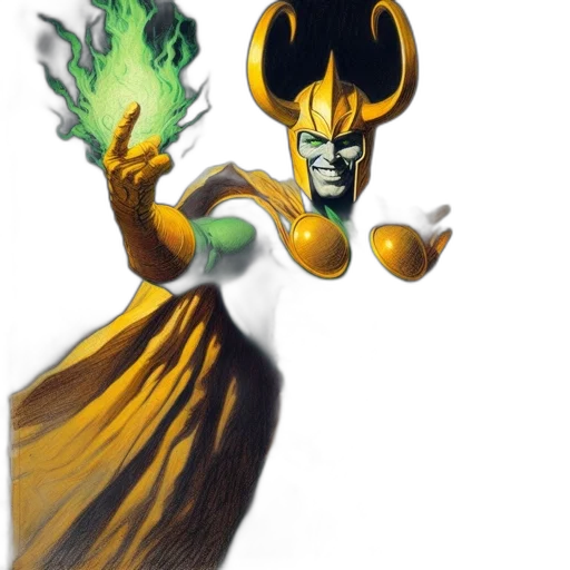 mask, crown, staff, creature, concept art, fantasy art, comic book art, pixel art transparent PNG cut-out