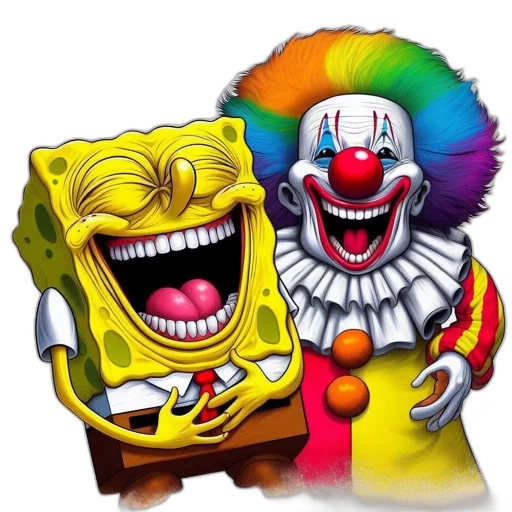 concept art, spongebob, squarepantsâ, cheerful, anthropomorphic, kitchen, sponge, smiley transparent PNG cut-out