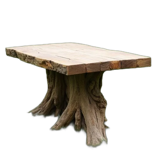 furniture, tree, hair, crown, 3d render, photorealistic, forest, rustic transparent PNG cut-out