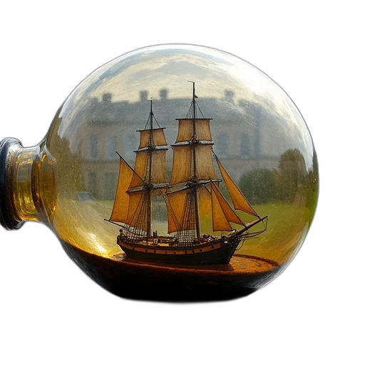 bottle, jewelry, staff, photorealistic, 3d render, oil painting, fantasy art, underwater transparent PNG cut-out