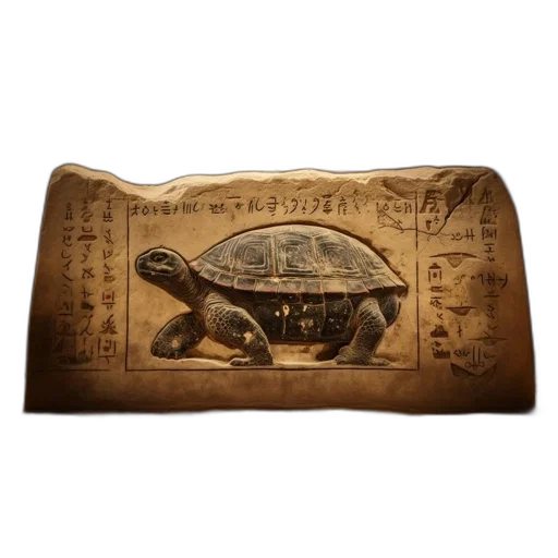 mask, ancient, stone, tablet, egyptian, hieroglyphs, features, prominently transparent PNG cut-out
