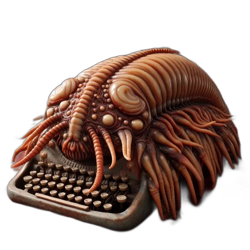 creature, animal, hair, hat, cyberpunk, 3d render, concept art, fantasy art transparent PNG cut-out
