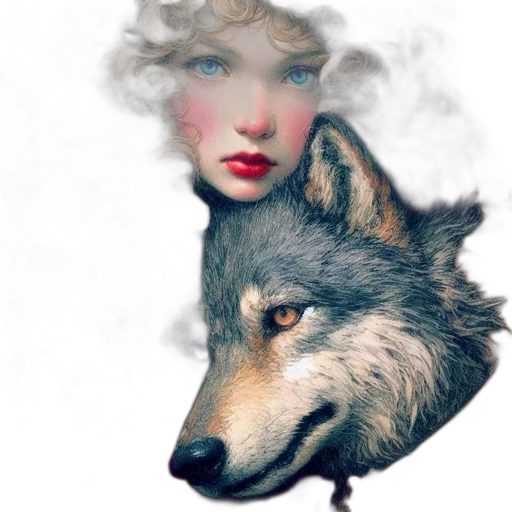 mask, animal, creature, face, fantasy art, photorealistic, concept art, pixel art transparent PNG cut-out