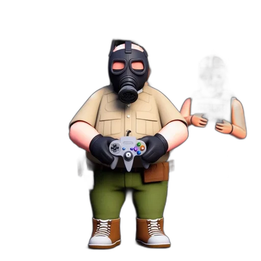 mask, weapon, staff, concept art, 3d render, pixel art, fantasy art, fog transparent PNG cut-out