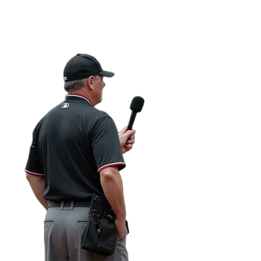 staff, umbrella, weapon, animal, umpire, interviewed, baseball, player transparent PNG cut-out
