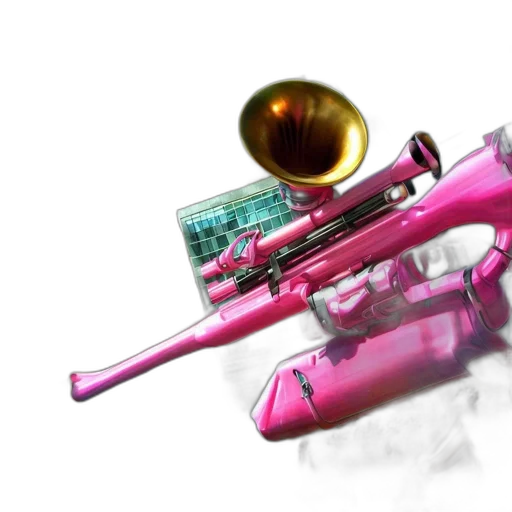 weapon, vaporwave, 3d render, concept art, cyberpunk, pastel, intense, urban transparent PNG cut-out