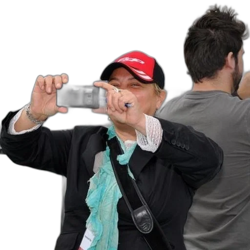 staff, weapon, hat, mask, photorealistic, woman, red, takes transparent PNG cut-out
