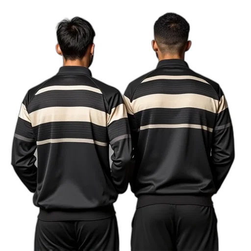 jacket, 3d render, monochrome, two transparent PNG cut-out