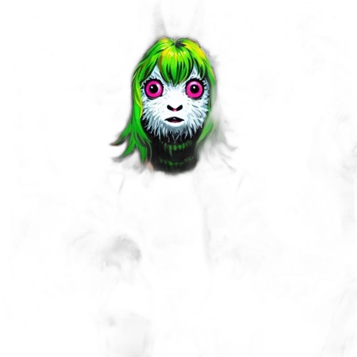 mask, creature, animal, face, fantasy art, pixel art, concept art, anime transparent PNG cut-out