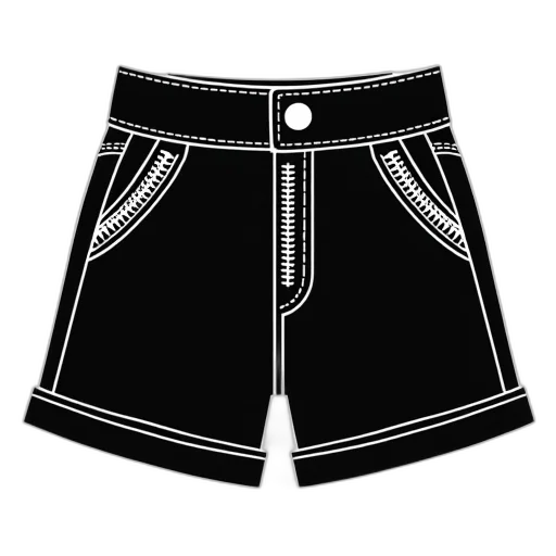 jacket, monochrome, black, white, illustration, pair, shorts, zipper transparent PNG cut-out