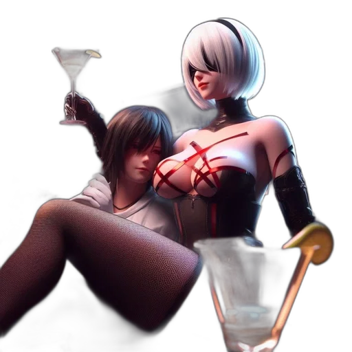 staff, weapon, robot, bottle, concept art, cyberpunk, fantasy art, 3d render transparent PNG cut-out