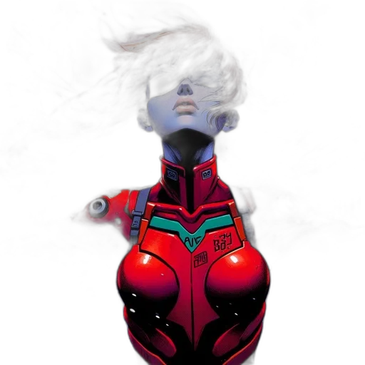robot, mask, face, dress, concept art, 3d render, fantasy art, cyberpunk transparent PNG cut-out