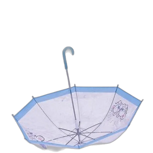 umbrella, staff, rain, underwater, blue, white, cartoon, design transparent PNG cut-out