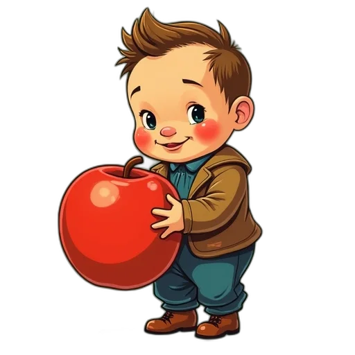 cartoon, concept art, photorealistic, 3d render, red, second, image, stylized transparent PNG cut-out