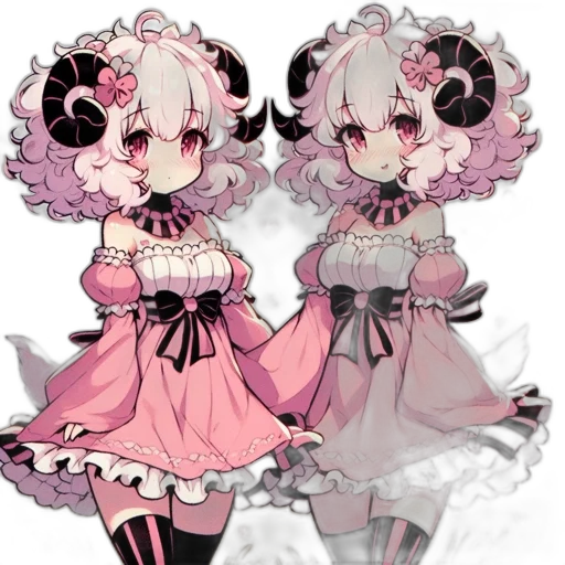 dress, anime, pixel art, concept art, fantasy art, monochrome, dark, pastel transparent PNG cut-out