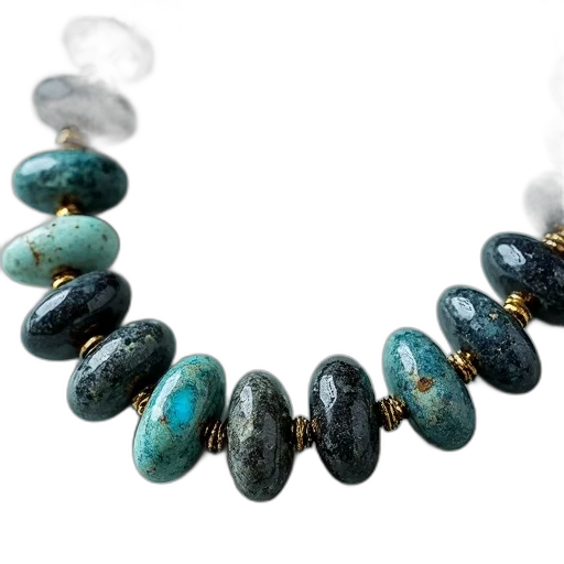 jewelry, close-up, image, necklace, variety, stones, beads, predominantly transparent PNG cut-out