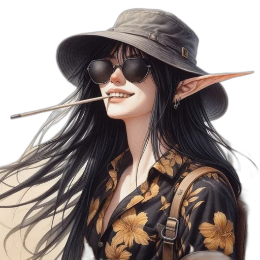 staff, hat, dragon, face, fantasy art, photorealistic, concept art, oil painting transparent PNG cut-out