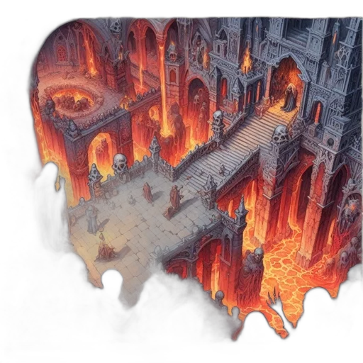 mask, face, concept art, fantasy art, 3d render, comic book art, fire, elaborate transparent PNG cut-out