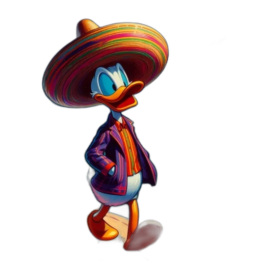 hat, jacket, animal, robot, concept art, 3d render, pixel art, cartoon transparent PNG cut-out