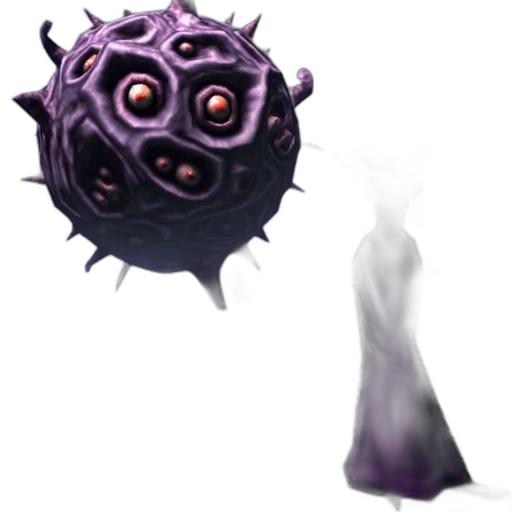 weapon, staff, crown, mask, concept art, fantasy art, 3d render, dark transparent PNG cut-out