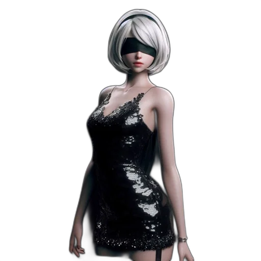 dress, mask, 3d render, concept art, photorealistic, fantasy art, monochrome, dark transparent PNG cut-out