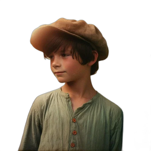 hat, face, staff, jacket, photorealistic, concept art, 3d render, fantasy art transparent PNG cut-out